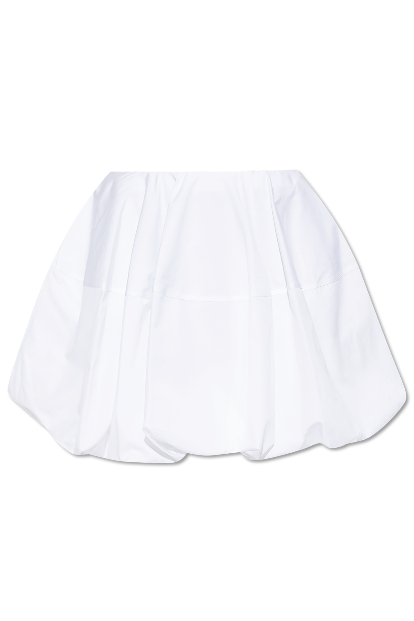 スカート ALAIA SKIRTS BLANC ALAÏA FLARED LONG POPLIN SKIRT |ALAÏA US